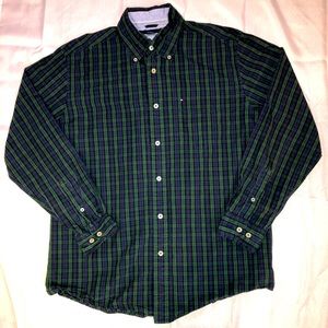 Men’s Long Sleeve Plaid Button Down Shirt